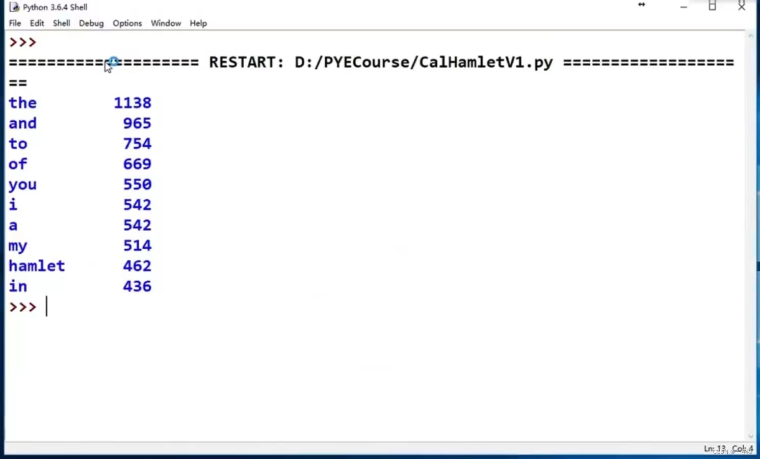 Python实现英文文本词频统计与中文分词比较-CSDN博客