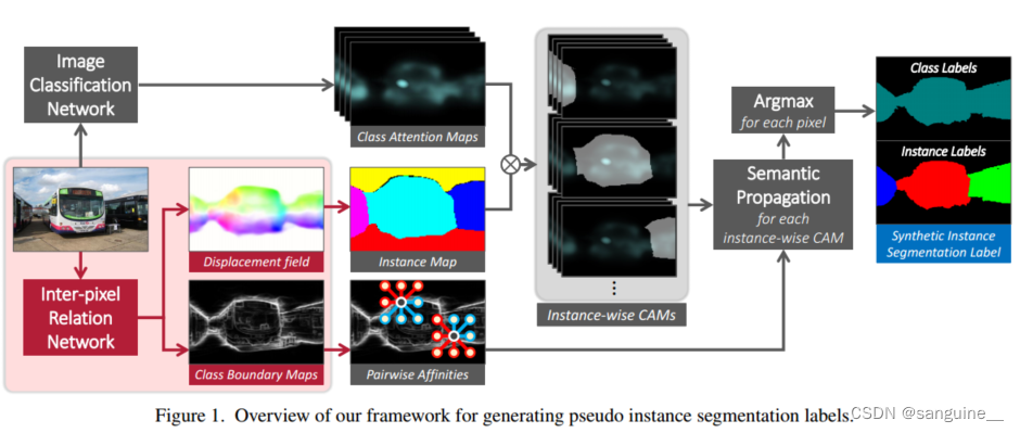 Weakly supervised learning of instance segmentation with inter ...