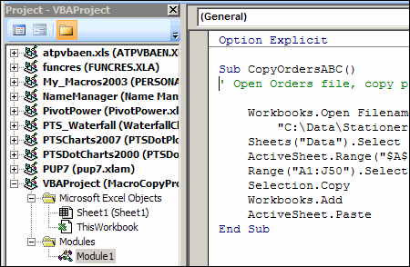 Excel VBE 01