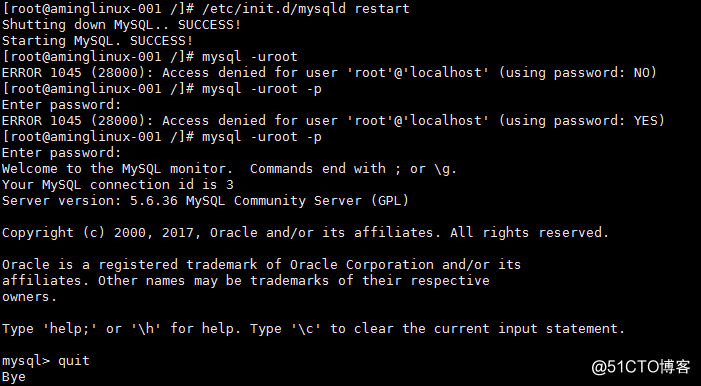 设置更改mysqlroot密码，连接mysql,mysql常用命令