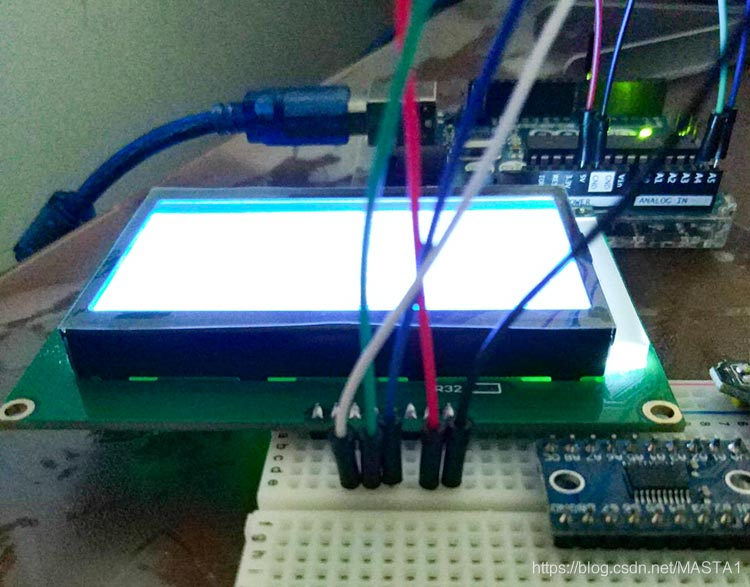 ARDUINO与RSCG12864B01液晶屏的接线