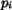 $p_i$