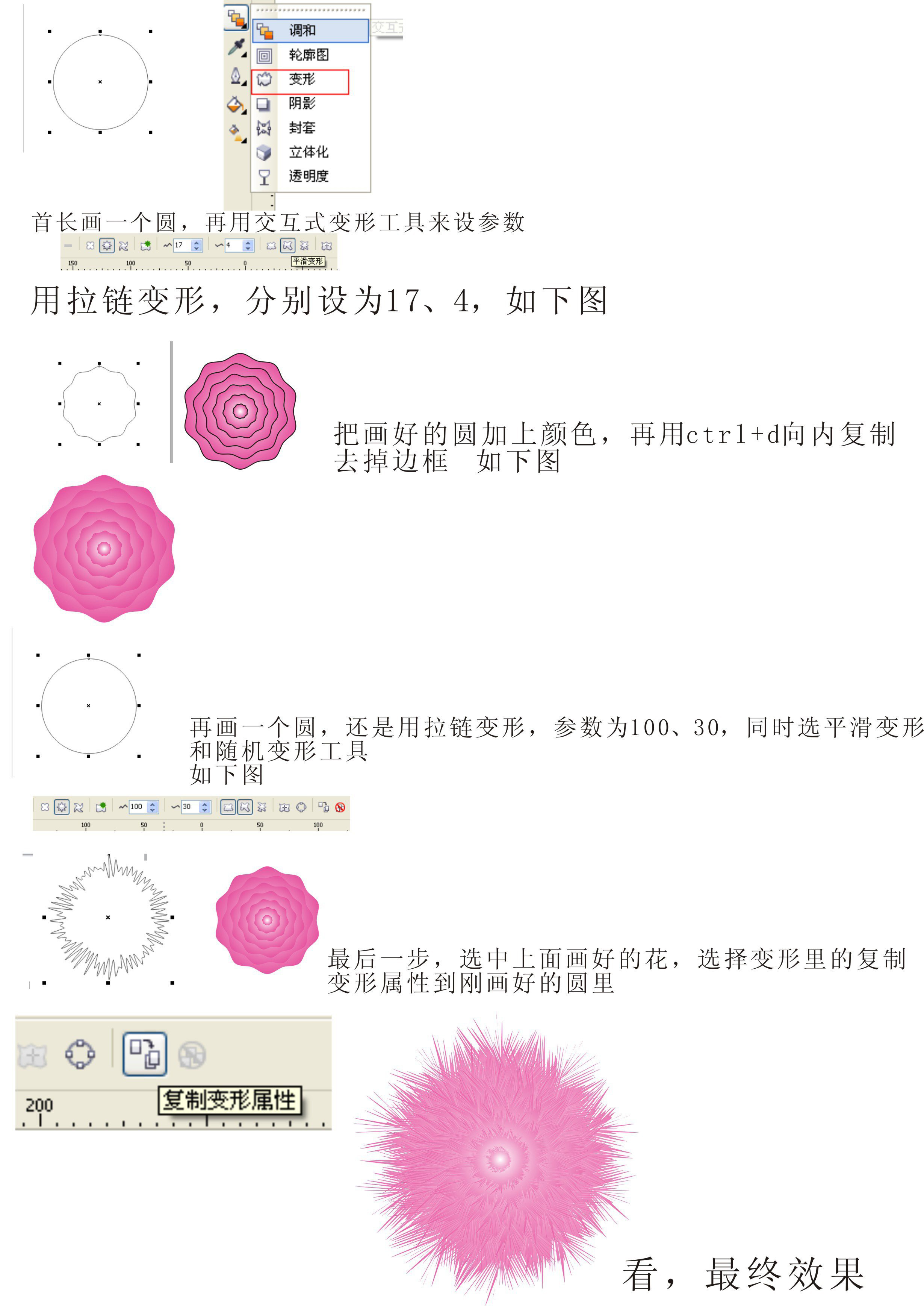 用CorelDRAW画朵桃花送给朋友会有意想不到的效果的 b2b软件 