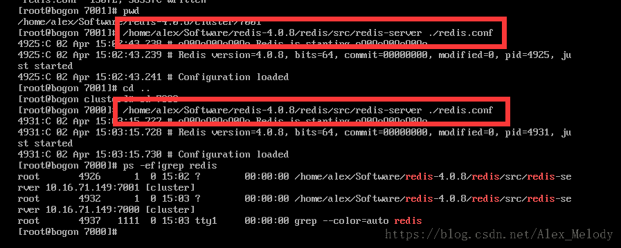 启动Node2的2个Reids服务