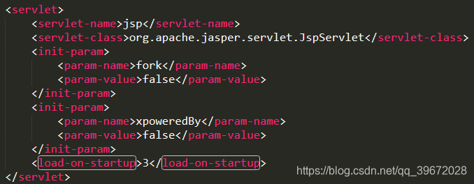 load-on-startup的启动默认设置值