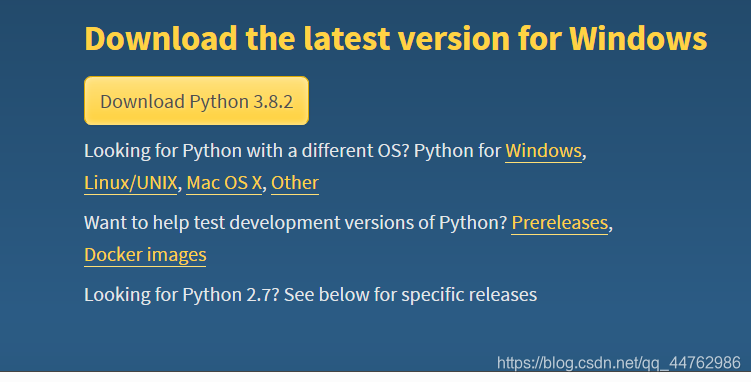 Windows系统下载并安装Python3.8.2_python3.8 支持 win server 2012吗-CSDN博客
