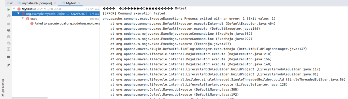 Failed to execute goal org.codehaus.mojo:exec-maven-plugin:3.0.0:exec ...