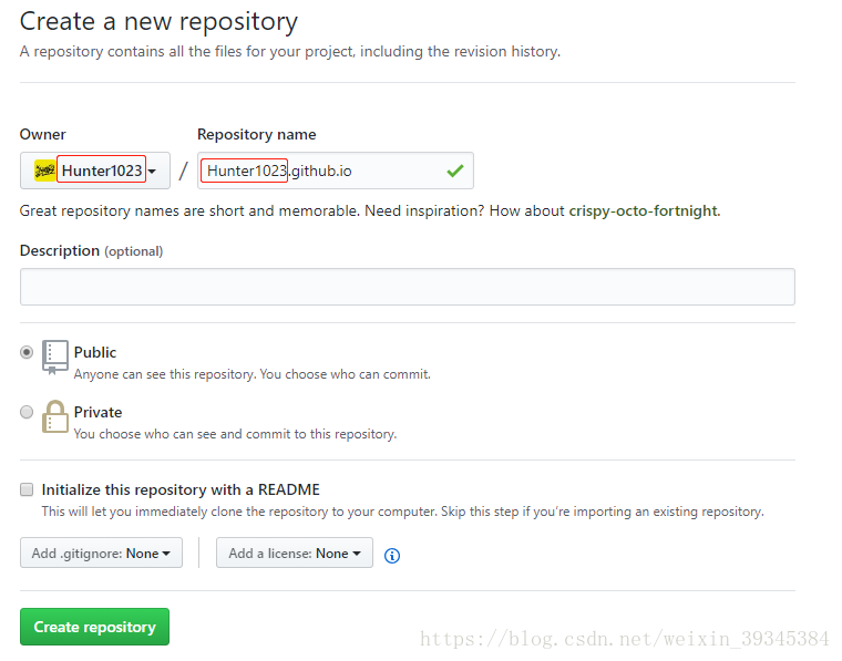 create repository