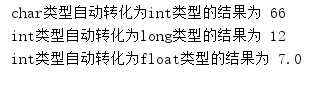 运行结果