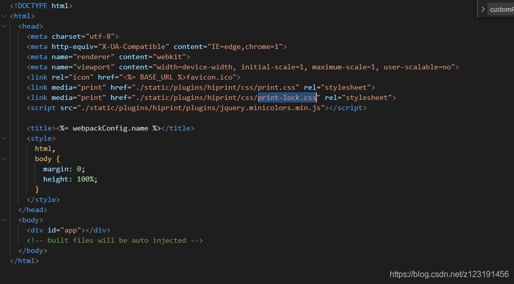 vue element admin 框架上使用 hiprint 打印插件 三 预览正常,打印样式错乱