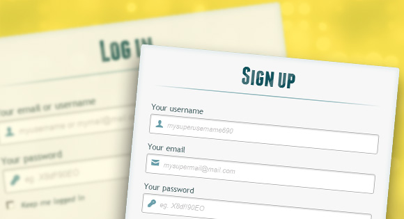 Login and Registration Form with CSS3 and HTML5