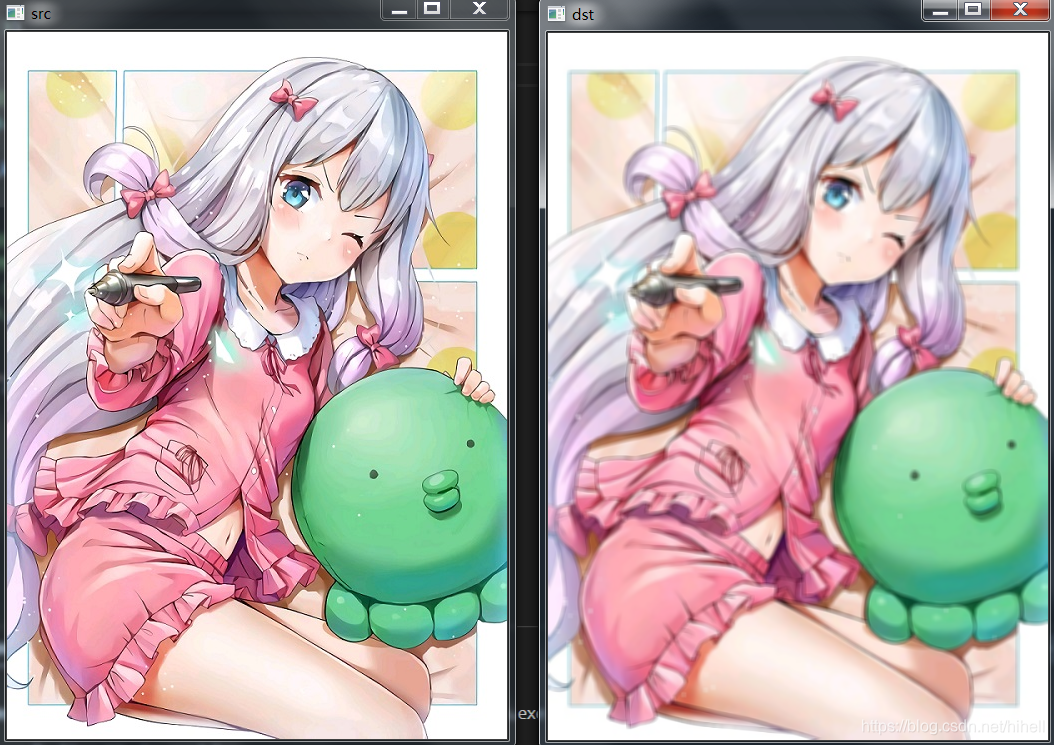 Python OpenCV 图片模糊操作 blur 与 medianBlur