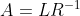 A=LR^{^{-1}}