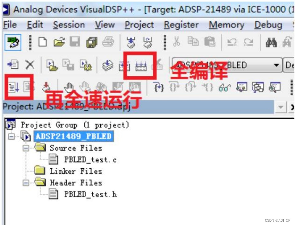 用ADSP-21489开发板教你做音频开发，有手就行（四）按键控制 LED 灯（含源代码）_adsp技术与应用 pdf-CSDN博客