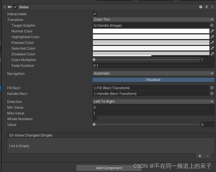 Unity UGUI之Slider基本了解_unity slider-CSDN博客