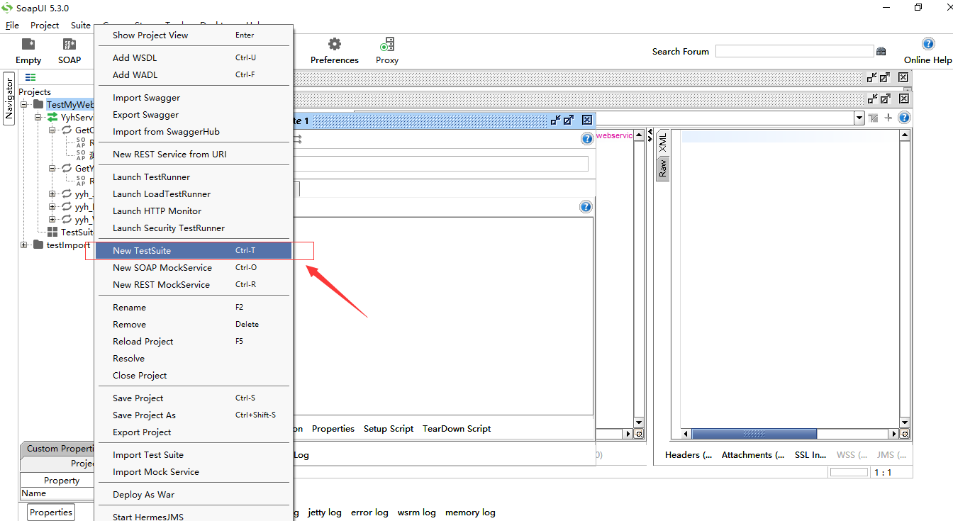 选择 New TestSuite