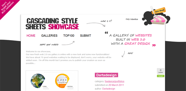 25 Best CSS Web Design Showcase Directories