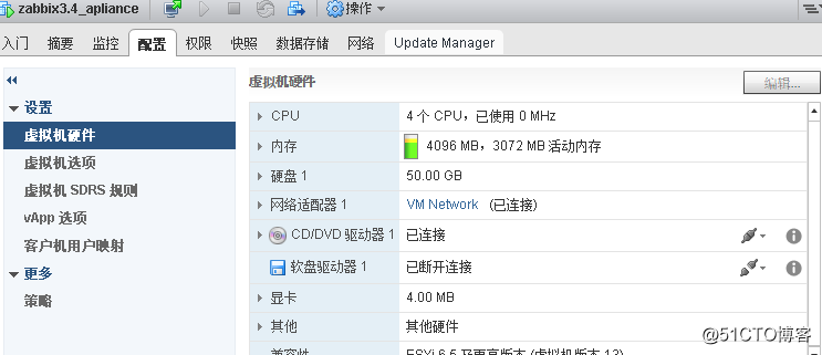 zabbix_appliace 3.4安装部署