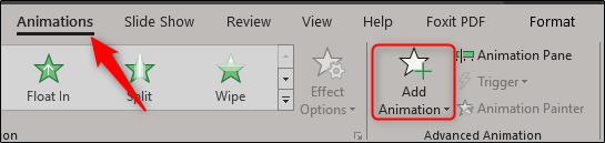 add animations tab