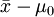 \bar{x}-\mu_0