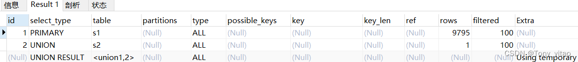 type类型值为all的联合查询1