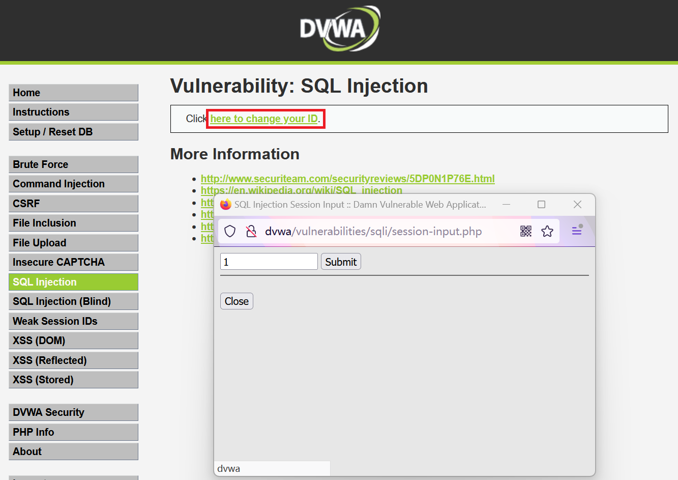 网络安全 DVWA通关指南 SQL Injection(SQL注入)_dvwa sql injection-CSDN博客