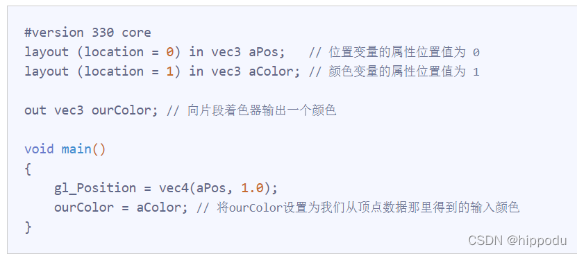 OpenGL学习笔记(LearnOpenGL)-第四部分 着色器_opengl in out-CSDN博客