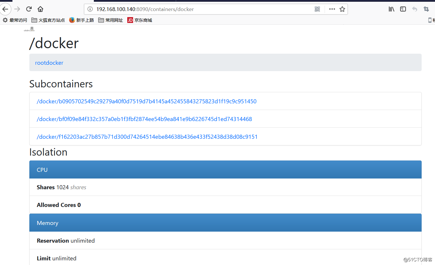 Docker 部署单节点监控，cAdvisor