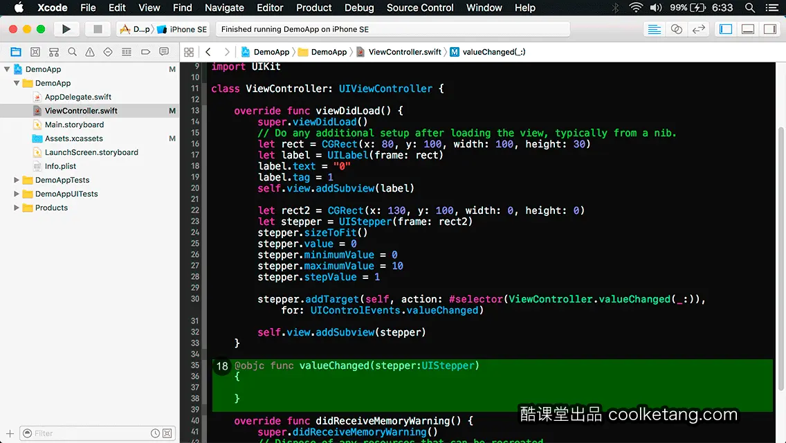 互动教程 for Xcode9 & Swift4-酷课堂