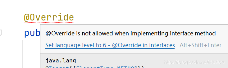 Override is not allowed when implementing interface method-CSDN博客