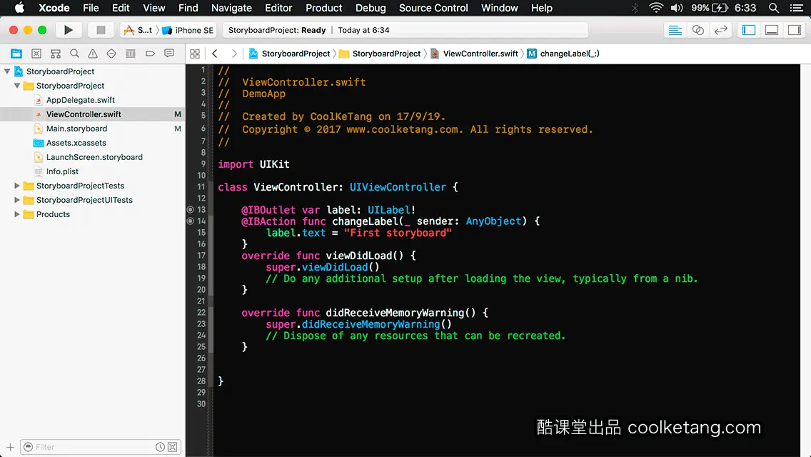 互动教程 for Xcode9 & Swift4-酷课堂