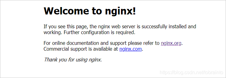 Nginx默认页面