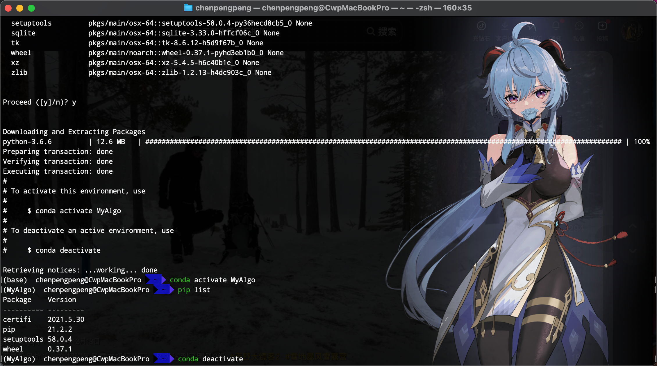 在conda创建的虚拟环境中输入pip list报错 ValueError: source code string cannot ...