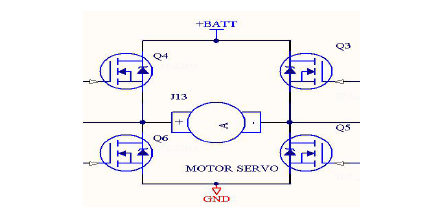 ▲ 图 4.4 H桥电机驱动电路