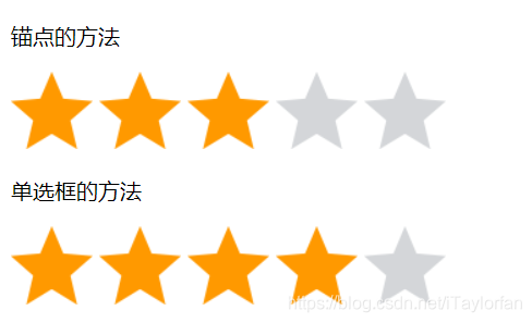 只使用HTML和CSS实现点亮五角星效果_css五星好评点亮样式-CSDN博客