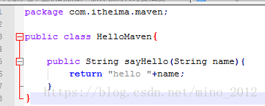 创建HelloMaven.java
