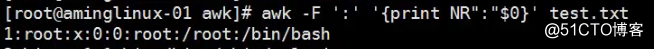 Linux -awk