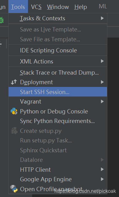Start SSH Session