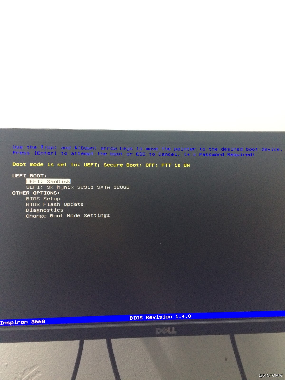关于DELL PowerEdge T30和Inspiron 3668从UEFI引导装系统的出错
