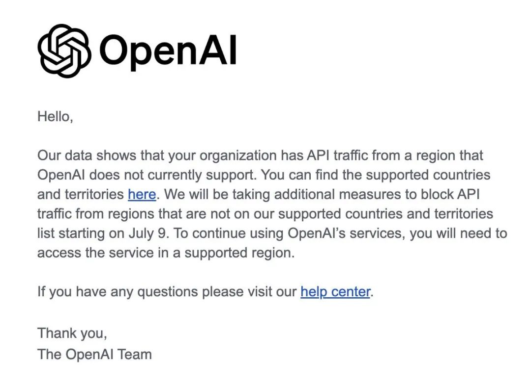 警告！OpenAI 宣布全面封锁中国API 接入_硅基流动封号-CSDN博客