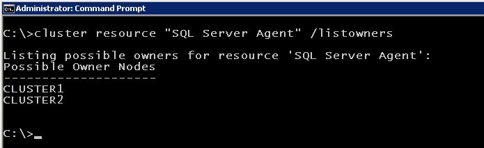 cluster.exe  list of Possible Owners