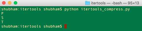 python itertools compress