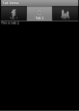 tab layout
