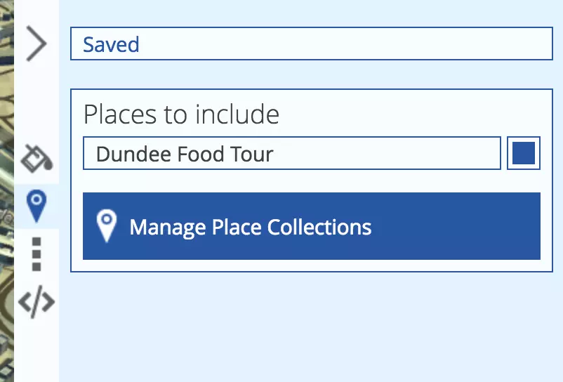 Configuring our places collection for inclusion