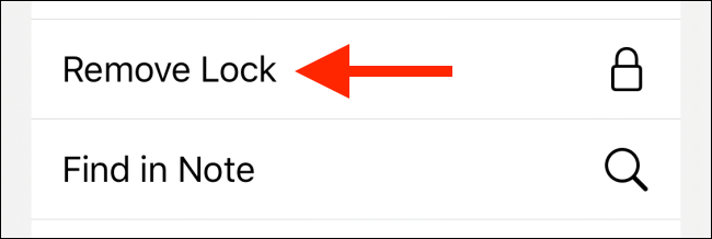 tap the Remove Lock button in iOS share sheet