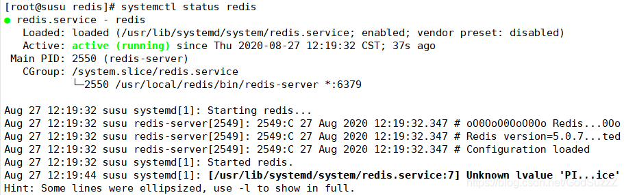 查看 redis 运行状态