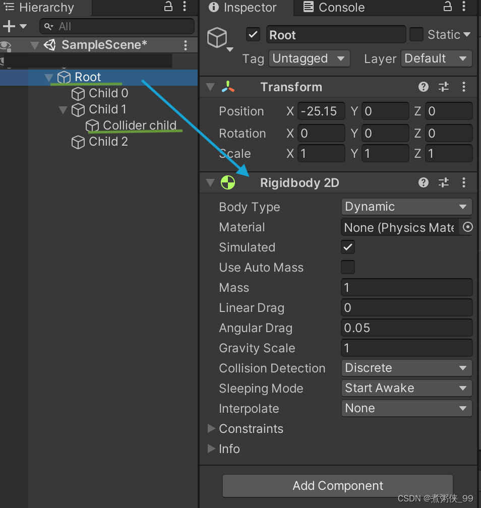 【unity笔记】OnCollision和OnTrigger方法使用的一个误区【2D】_oncollisionenter2d-CSDN博客
