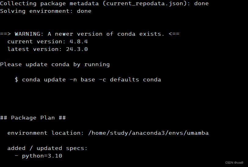 CondaHTTPError: HTTP 000 CONNECTION FAILED for url ＜http://mirrors.tuna ...