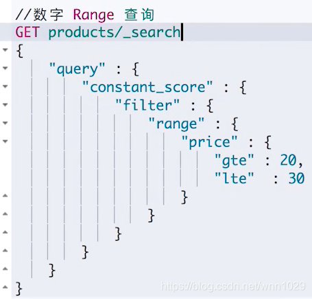 数字类型Range 查询