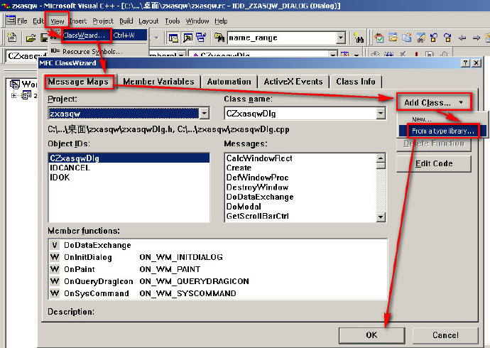 VC操作Word书签模板